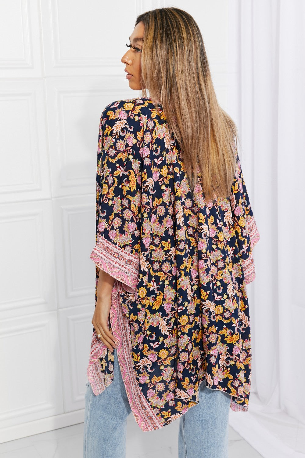 Justin Taylor Sunshine In The Garden Floral Kimono