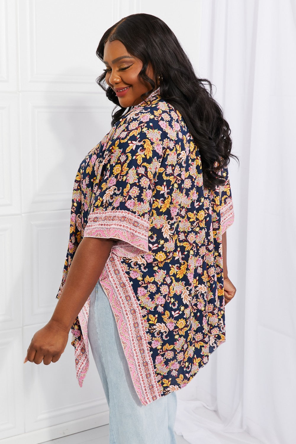 Justin Taylor Sunshine In The Garden Floral Kimono