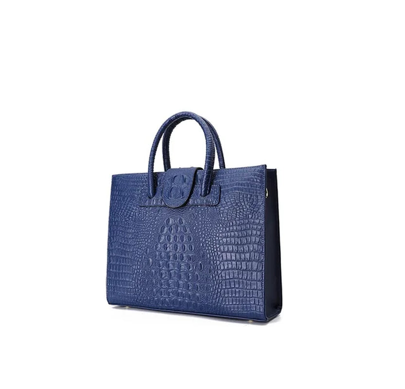 Genuine Leatherwomen'S Fashion Crocodile Handbag Large Capacity Bag
