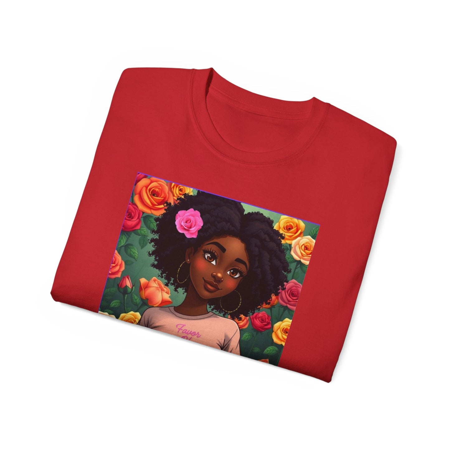Favor Of Yahuah Tee - Hot Pink Rose
