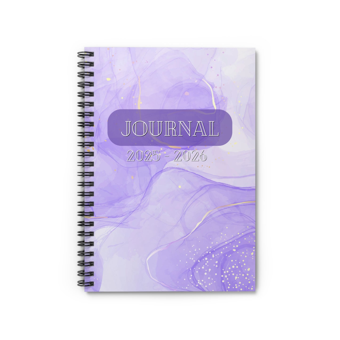 Lavender Journal 2025-2026 Spiral Notebook - Ruled Line