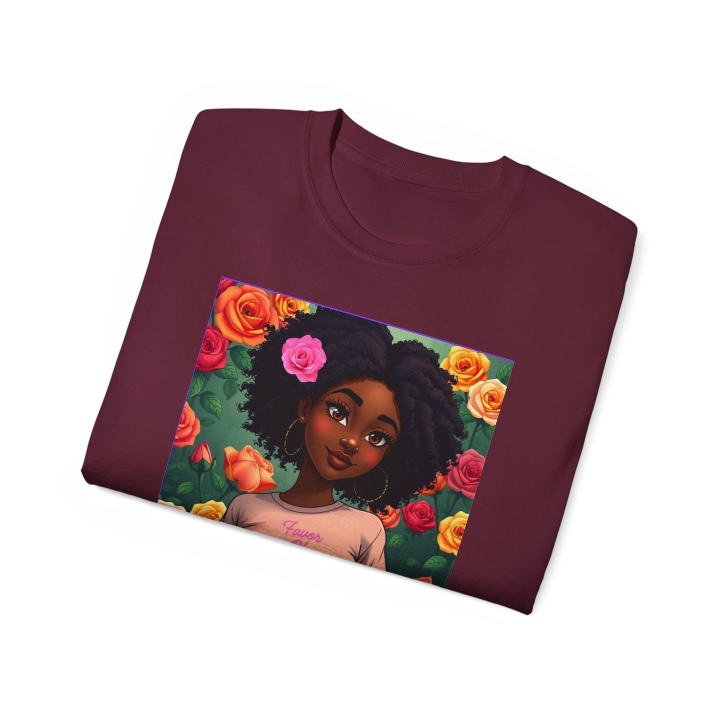 Favor Of Yahuah Tee - Hot Pink Rose