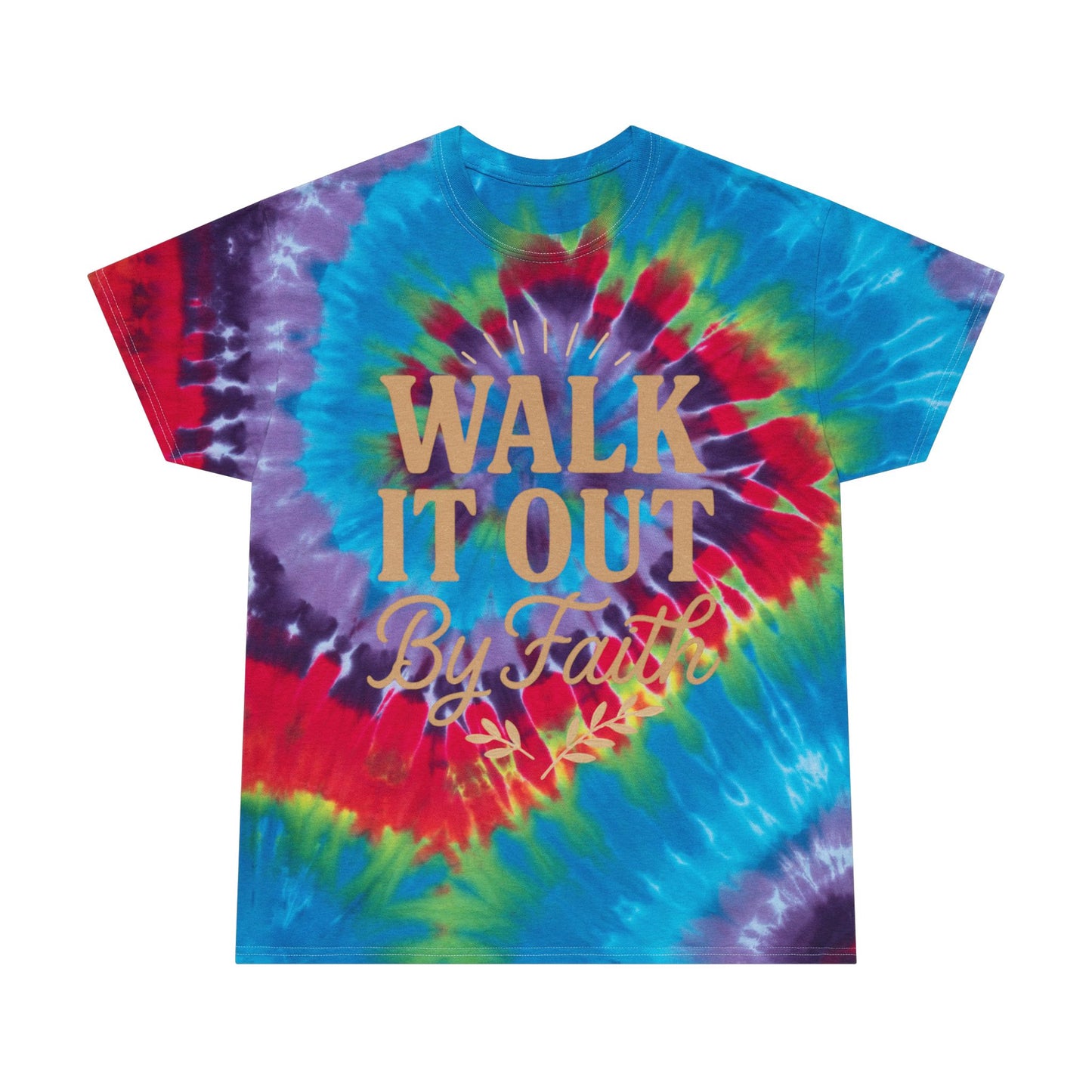 Walk It Out By Faith Tie-Dye Tee — (Hebrews 11:1)