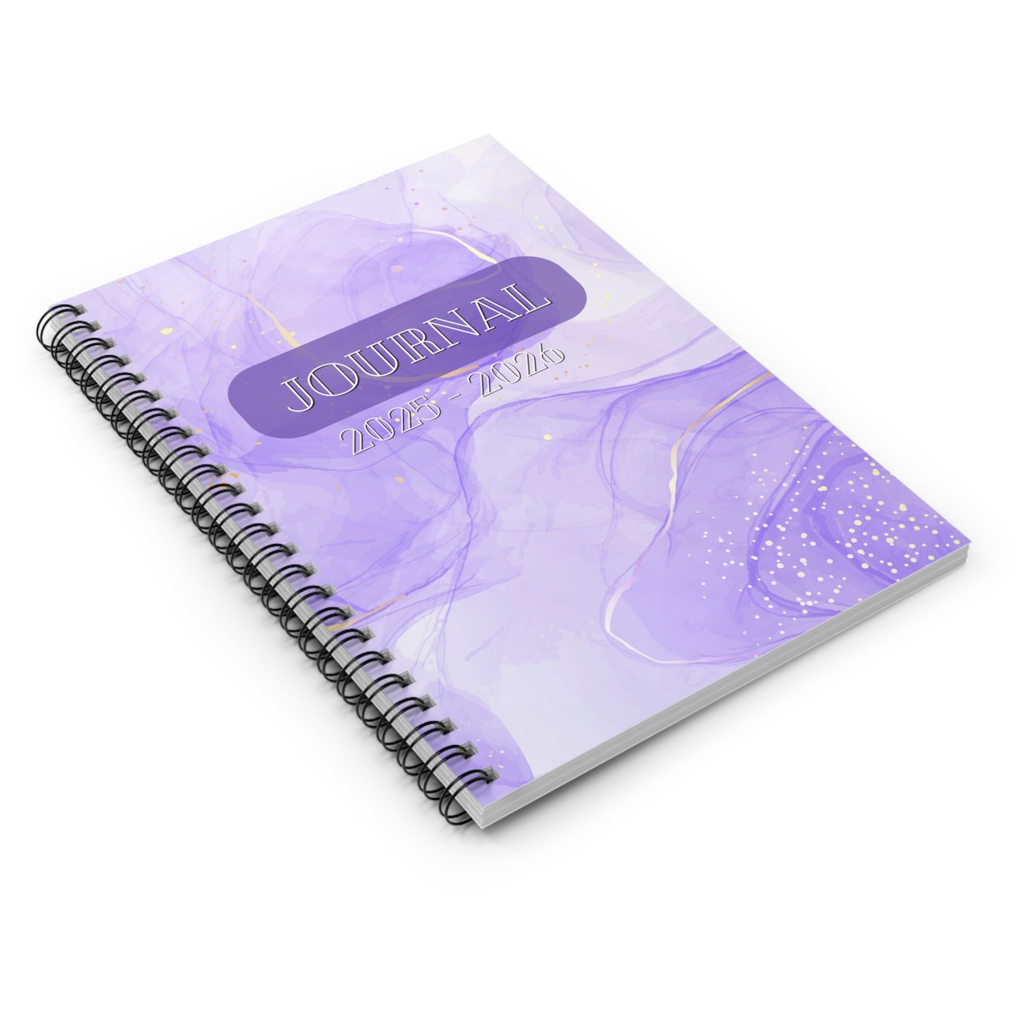 Lavender Journal 2025-2026 Spiral Notebook - Ruled Line