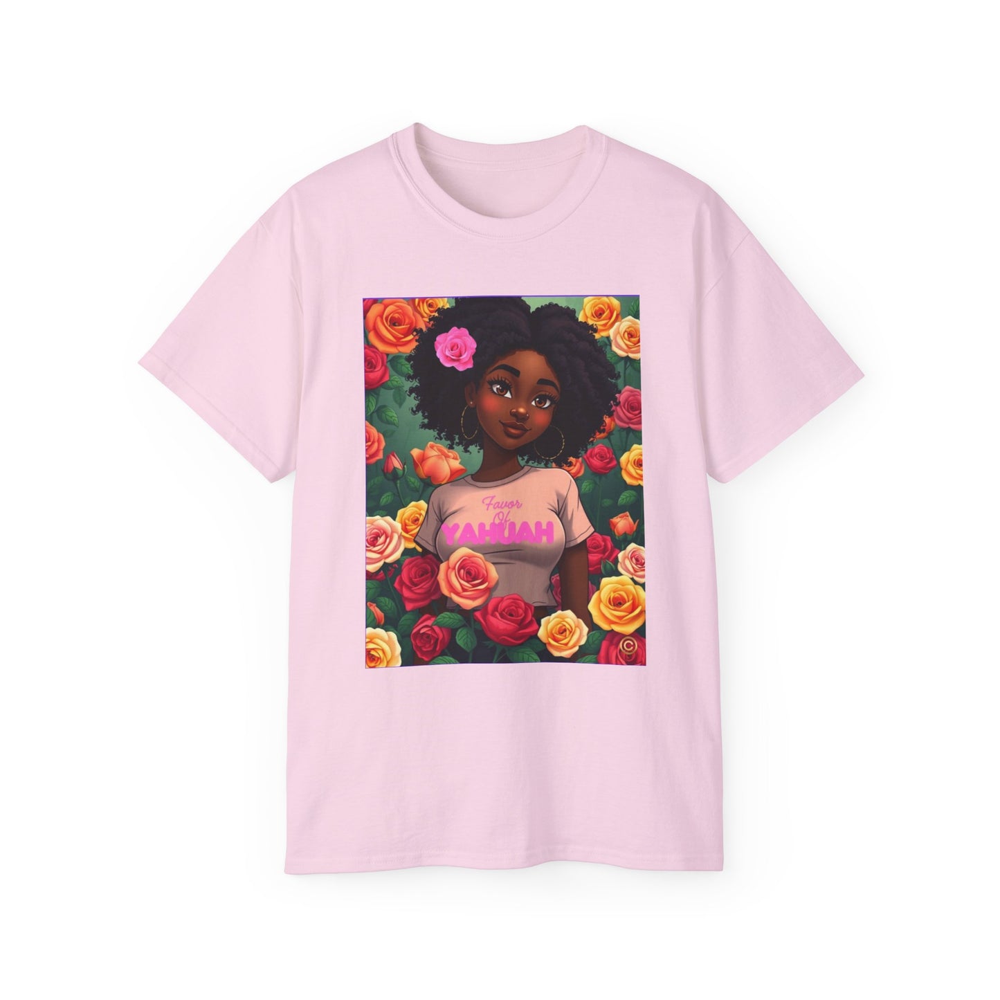 Favor Of Yahuah Tee - Hot Pink Rose