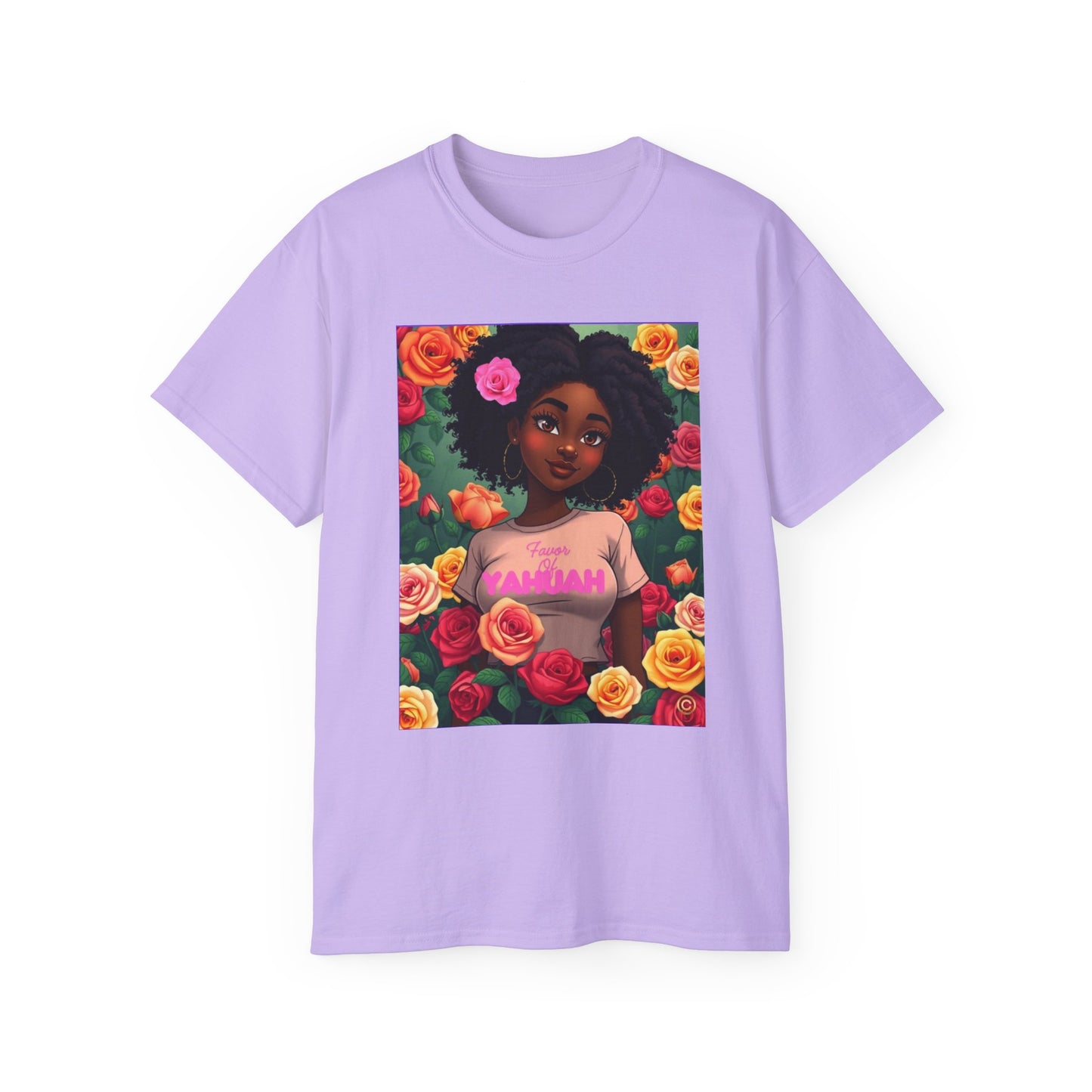 Favor Of Yahuah Tee - Hot Pink Rose