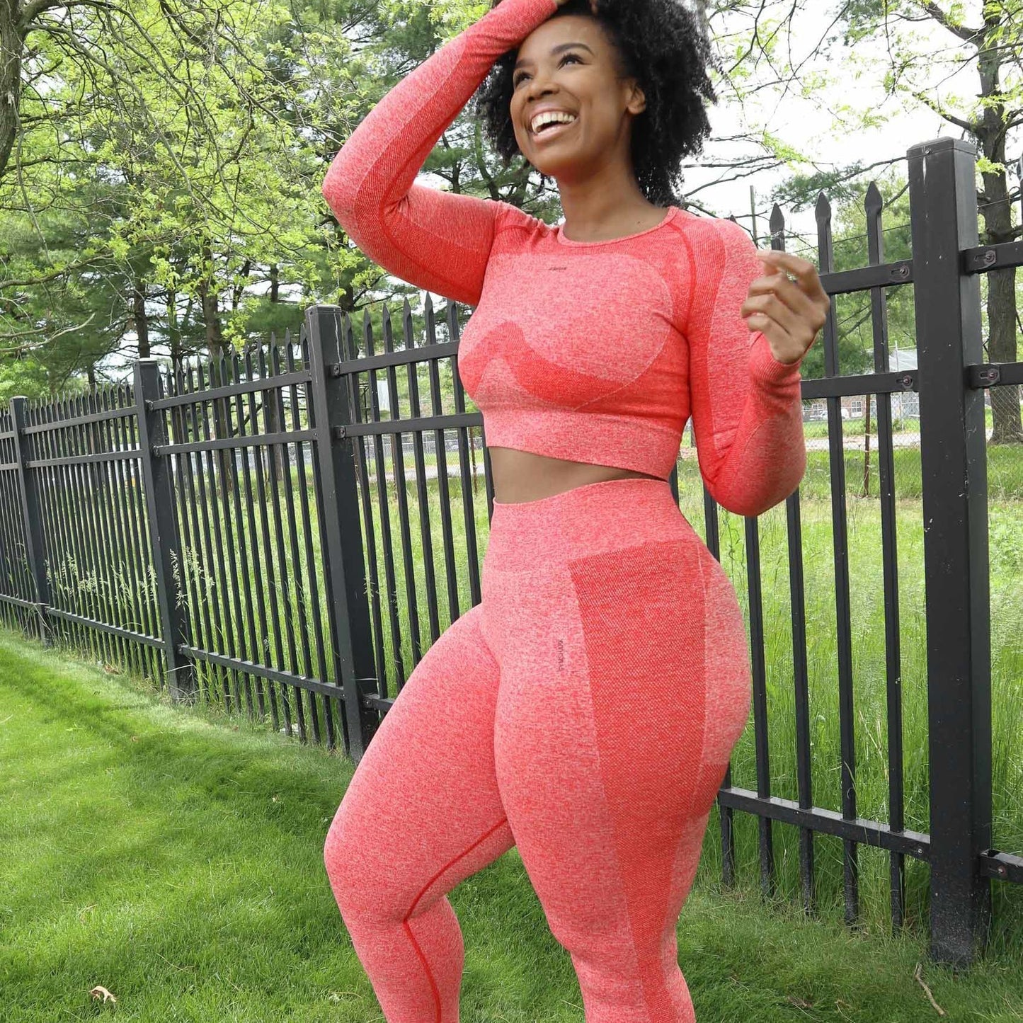 Fitness long sleeve yoga suit
