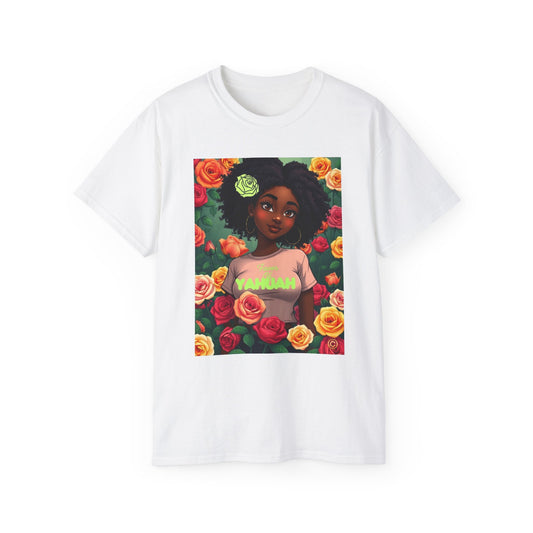 Favor Of Yahuah Tee - Lime Green Rose