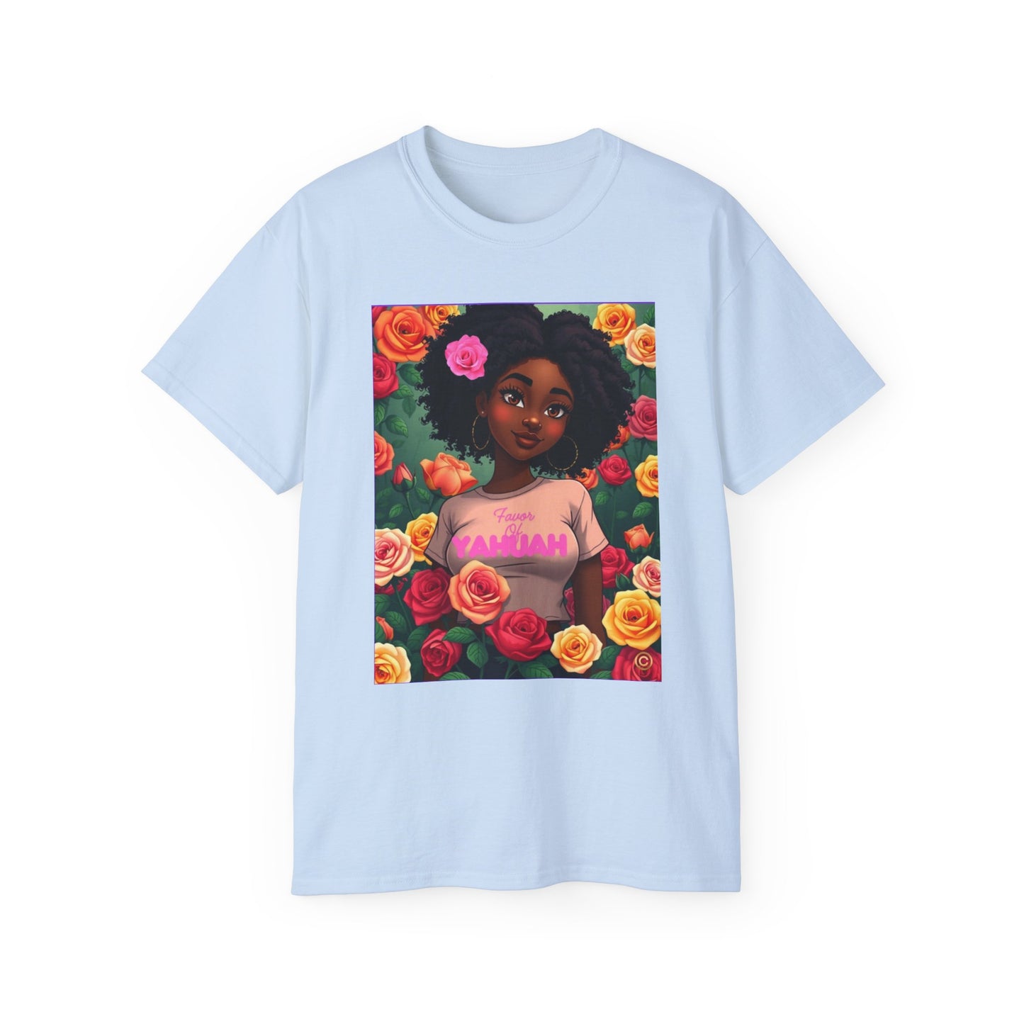 Favor Of Yahuah Tee - Hot Pink Rose