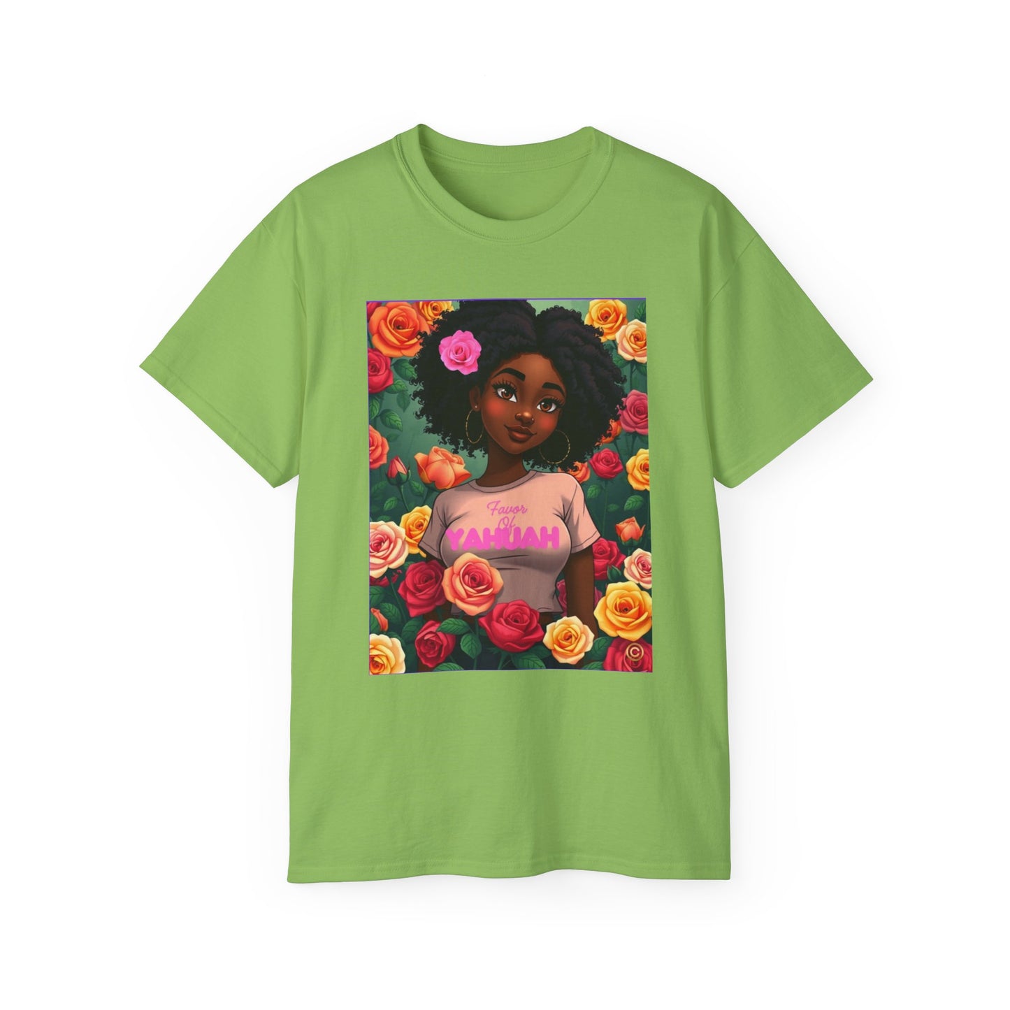 Favor Of Yahuah Tee - Hot Pink Rose