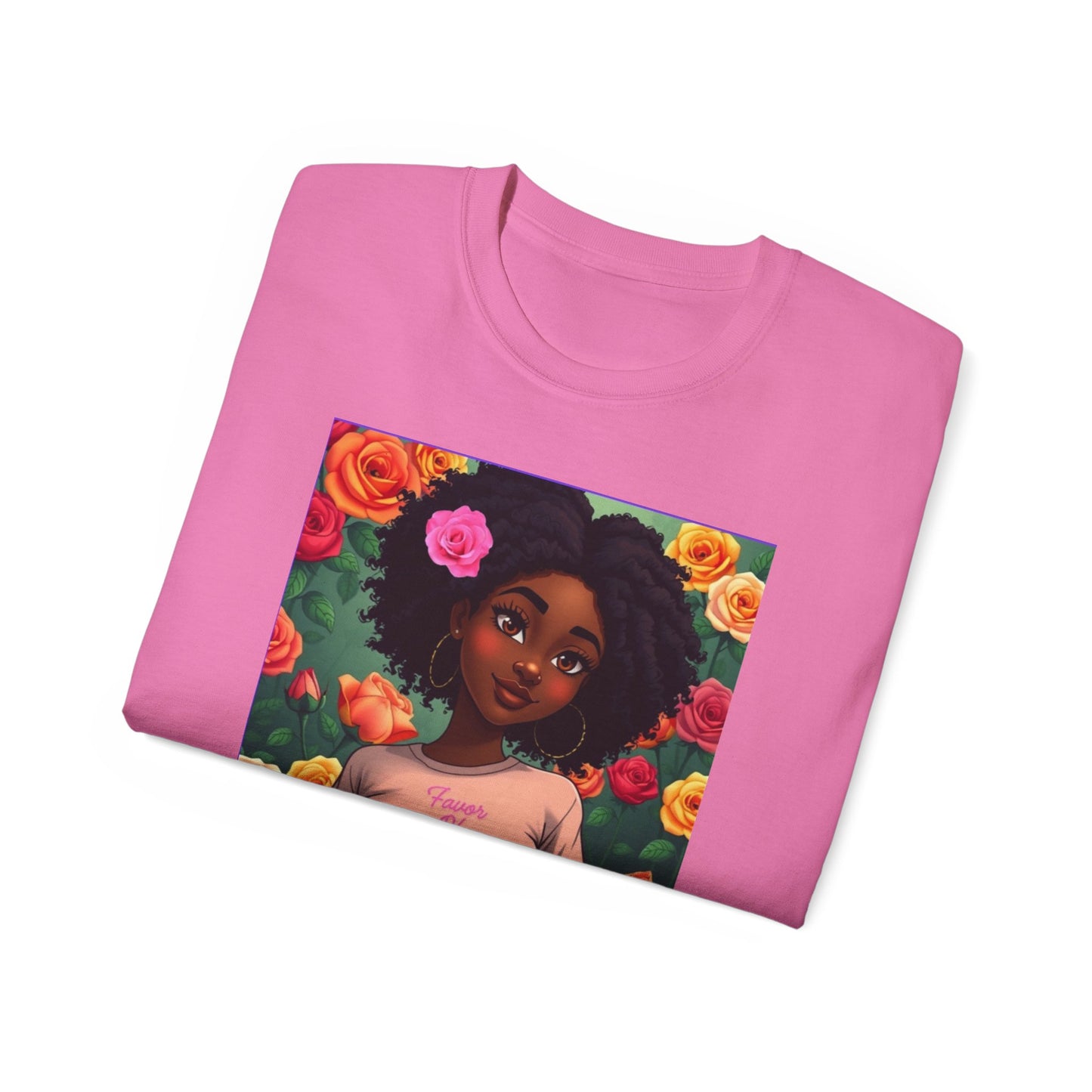 Favor Of Yahuah Tee - Hot Pink Rose