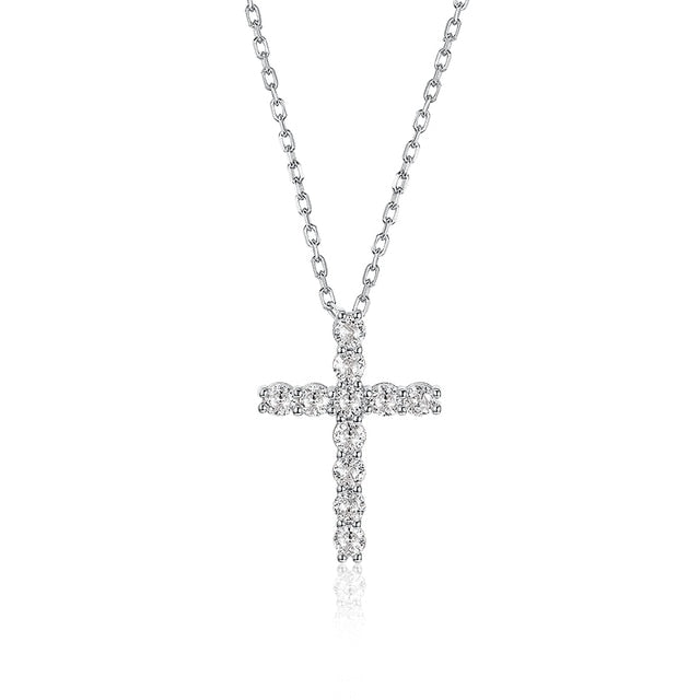 At The Cross Moissanite Necklace