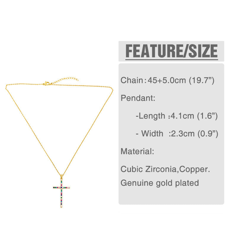 Cross Pendant Necklace Creative Personality