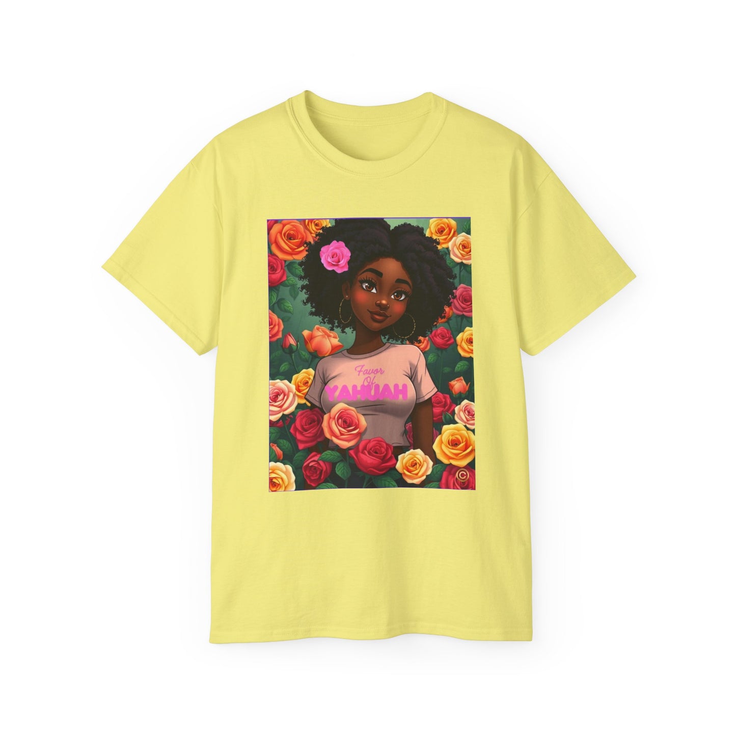 Favor Of Yahuah Tee - Hot Pink Rose