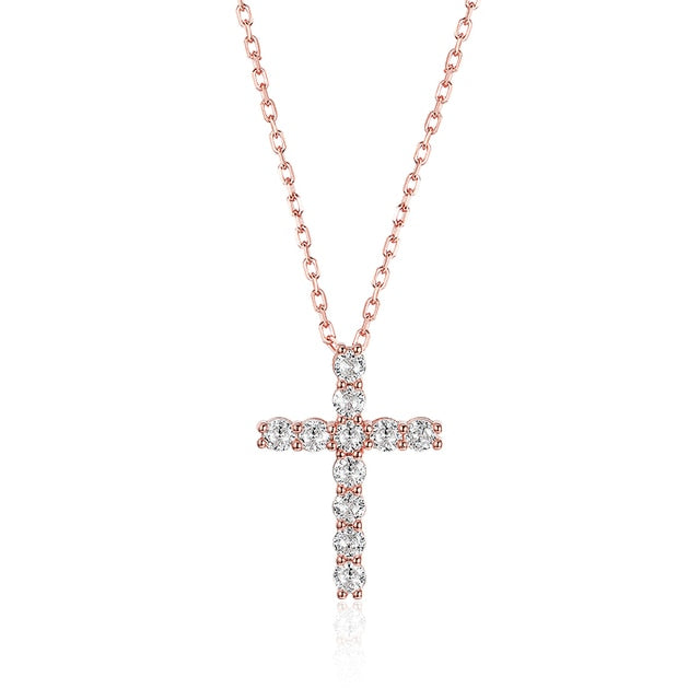 At The Cross Moissanite Necklace