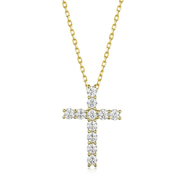 At The Cross Moissanite Necklace
