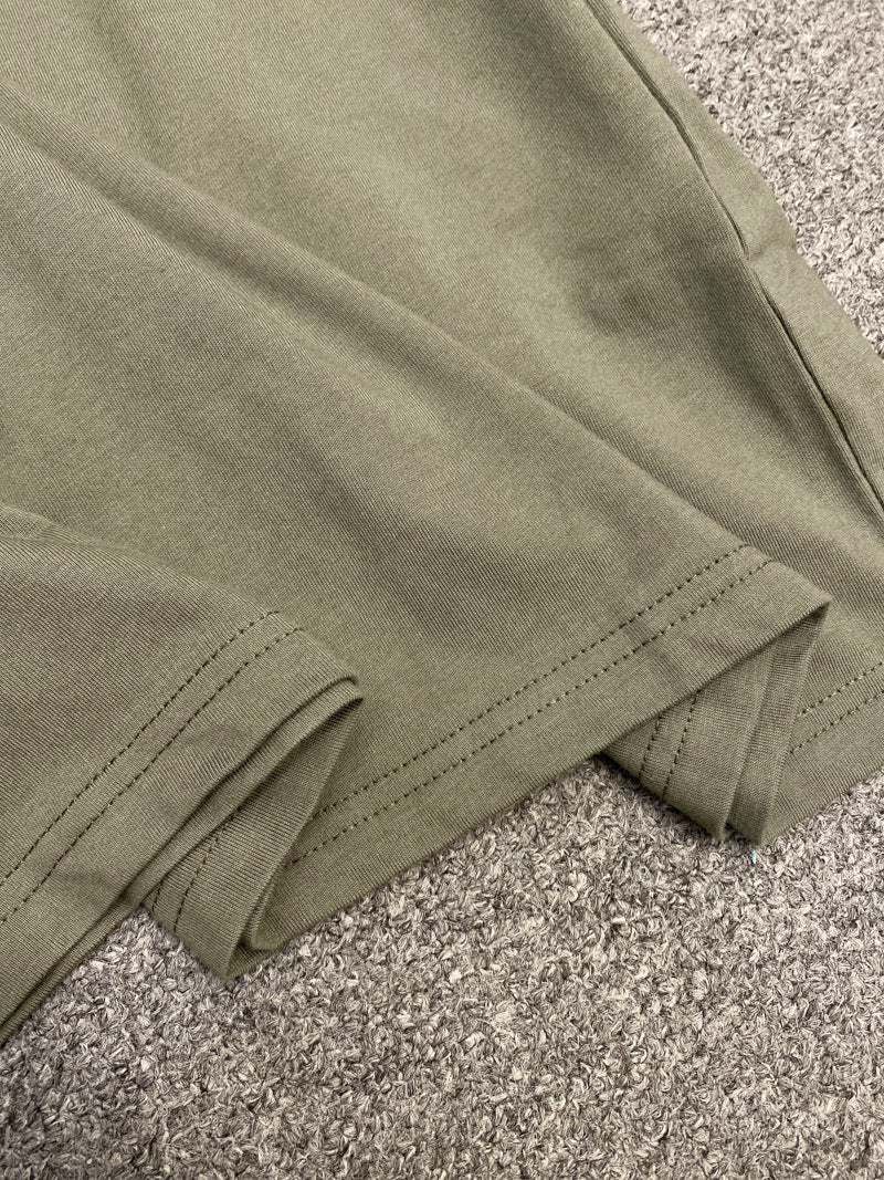 Shoulder Padded T-Shirt Dress Commuter Solid