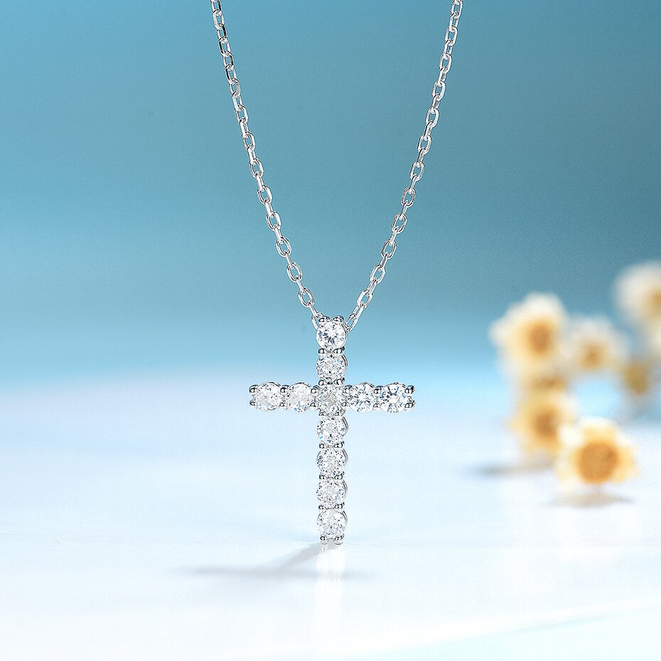 At The Cross Moissanite Necklace