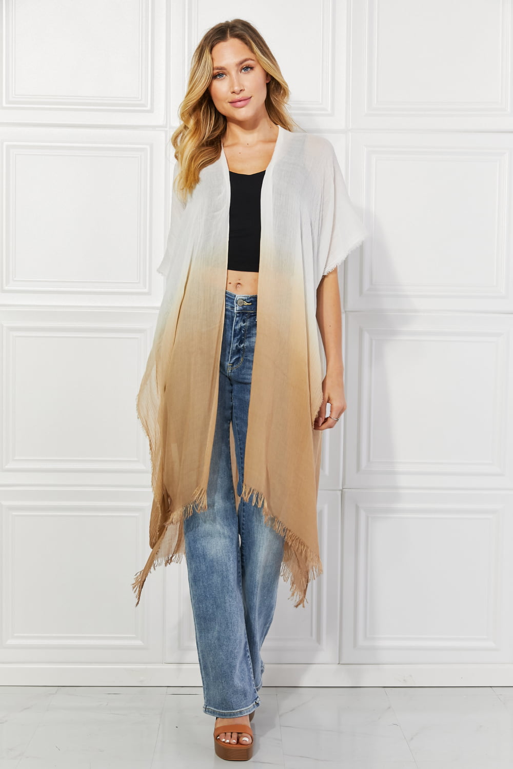 Justin Taylor Ombre Cover-Up Kimono